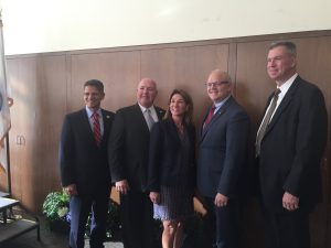 Lieutenant Governor Karyn Polito, District Attorney Tim Cruz and Members of the Massachusetts State Police