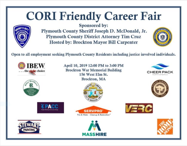 CORI Friendly Career Fair Plymouth County District Attorney's Office