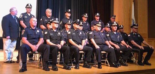 Plymouth County Police Chiefs at the Summer Program graduation